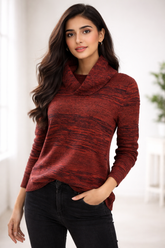 Chest 19 Length 26 Western Brand Women Modern Knit Sweater