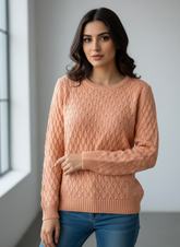 Chest 18 Length 27 Western Brand Women Fashion Knit Sweater