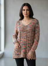 Chest 19 Length 30 Luxury Branded Women Woolen Sweater