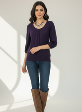 Chest 18 Length 27 Imported Women Winter Ribbed Top
