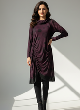 Chest 19 Length 43 Fabric Silk Jersey Imported Women Long Top – Stylish & Comfortable