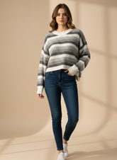 Chest Small Baggy Style Length 23 To 24 Trendy Western Women’s Knit Winter Top