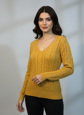 Chest 19 Length 27 Ladies Western Plain Winter Sweater