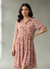 Chest 20 Length 34 Fabric Linen Western Casual Women Long Tops – New Arrival