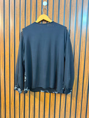 Chest 20 Length 25 Sleeve Fabric Chiffon pther fabric Silk Jersy Women's Branded Long Sleeve Top