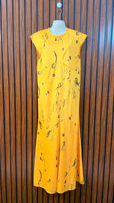 Chest 18 Length 55 Fabric Silk Ladies Long Maxi Dress