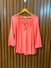 Chest 18 Length 24 Fabric Linen Women's Casual Full Sleeve Top