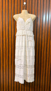 Chest 19 Length 48 Fabric Net Branded Womens Maxi