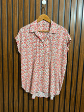 Chest 21 Lenght 26 top 28 Fabric linen Womens Branded Half Sleeve Top