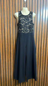 Chest 20 Lenght 54 Fabric Silk Jersey Western Black Jumpsuit