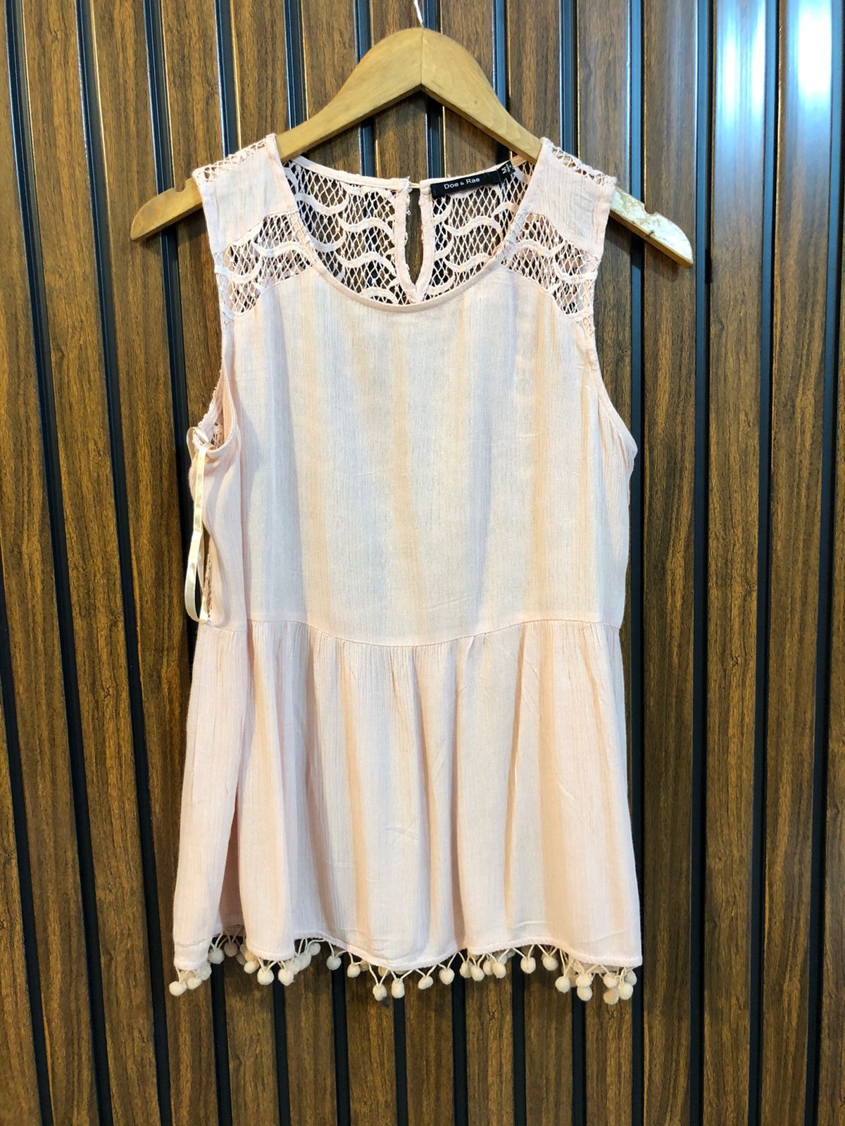 Chest 19  Lenght 25  Fabric cotton Chic Sleeveless Top for Women
