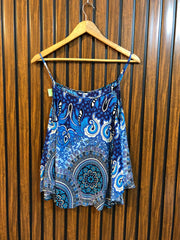 Chest 19  Lenght 24  Fabric linen Urban Style Sleeveless Top