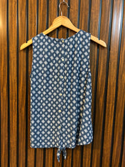 Chest 17  Lenght 22  Fabric cotton silk Western Women Sleeveless Top Latest