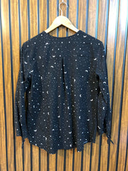Chest 20  Length 23 To 24  Fabric Linen Western Women Full Sleeve Top Latest