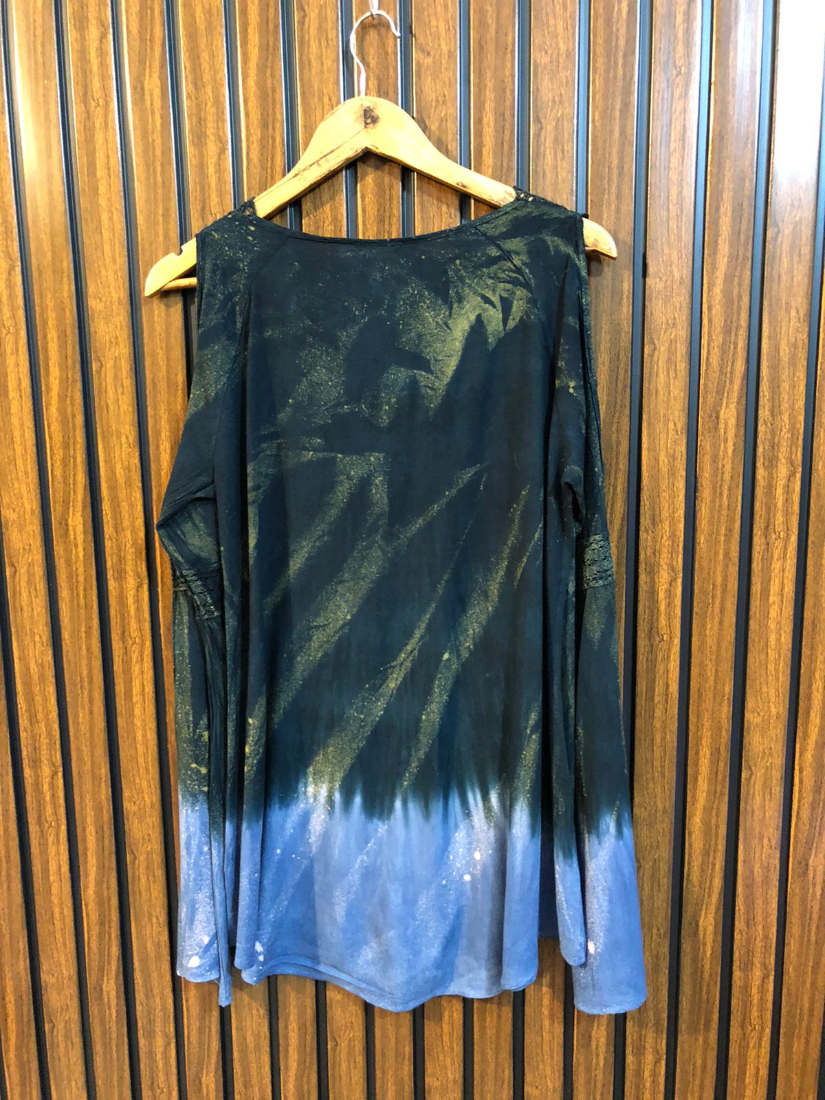 Chest 19  Length 29  Fabric Linen Women Full Sleeve Top Fashion Wear