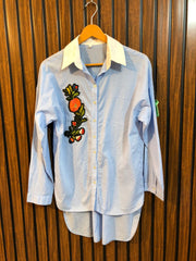 Chest 19.5  Length 26 To 31  Fabric Cotton Western Brand Women Full Sleeve Top Latest