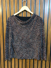 Chest 21  Length 22  Fabric Silk Jersey Fashionable Ladies Western Top
