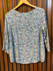Chest 18  Lenght 23  Fabric cotton silk Elegant Women Full Sleeve Shirt
