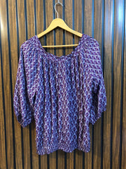 Chest 24  baggy style  Length 24  Fabric linen  Everyday Wear Women Full Sleeve Top