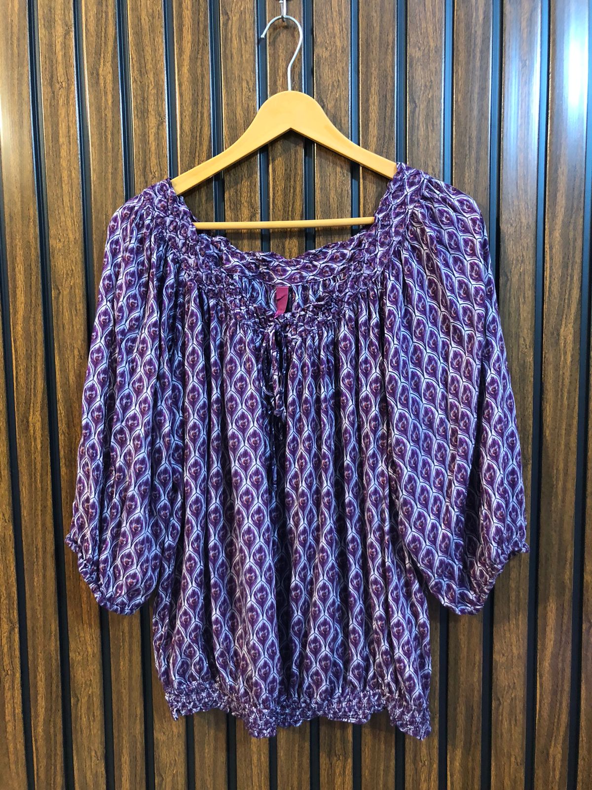Chest 24  baggy style  Length 24  Fabric linen  Everyday Wear Women Full Sleeve Top