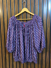 Chest 24  baggy style  Length 24  Fabric linen  Everyday Wear Women Full Sleeve Top