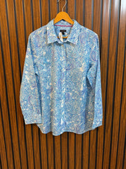 Chest 20  Length 27  Fabric Cotton Casual Wear Full Sleeve Button Down Shirt Women's