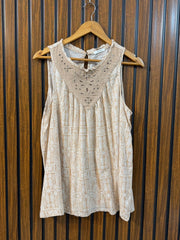 Chest 22  Lenght 26   Fabric linen  Summer Ready Women’s Sleeveless Tops