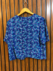 Chest 20  Lenght 20  Fabric linen Modern Western Half Sleeve Ladies Tops