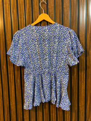 Chest 17  Lenght 21  Fabric cotton silk Fashionable Half Sleeve Tops for Girls