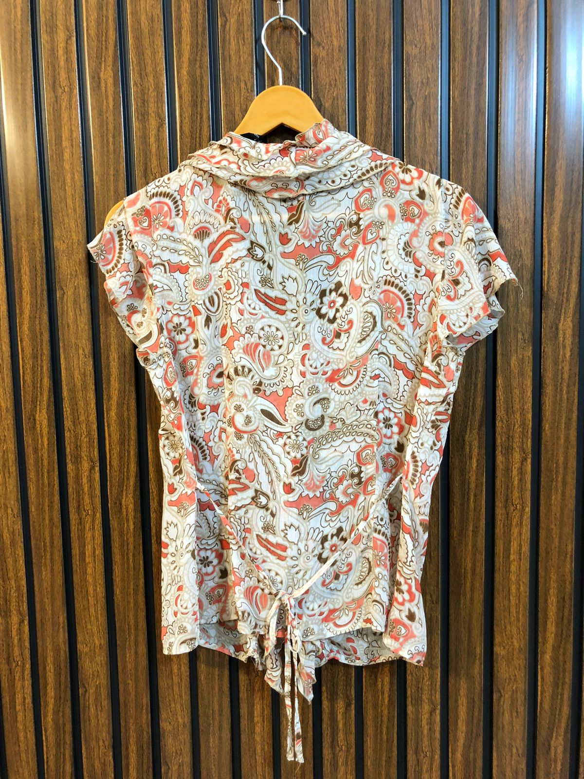 Chest 19  Lenght 22  Fabric chiffon Imported Women’s Half Sleeve Fashion Tops