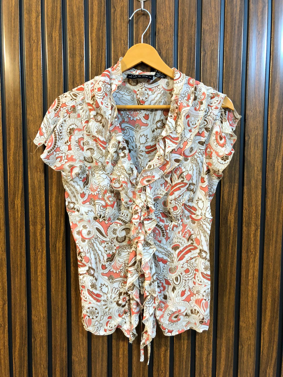 Chest 19  Lenght 22  Fabric chiffon Imported Women’s Half Sleeve Fashion Tops