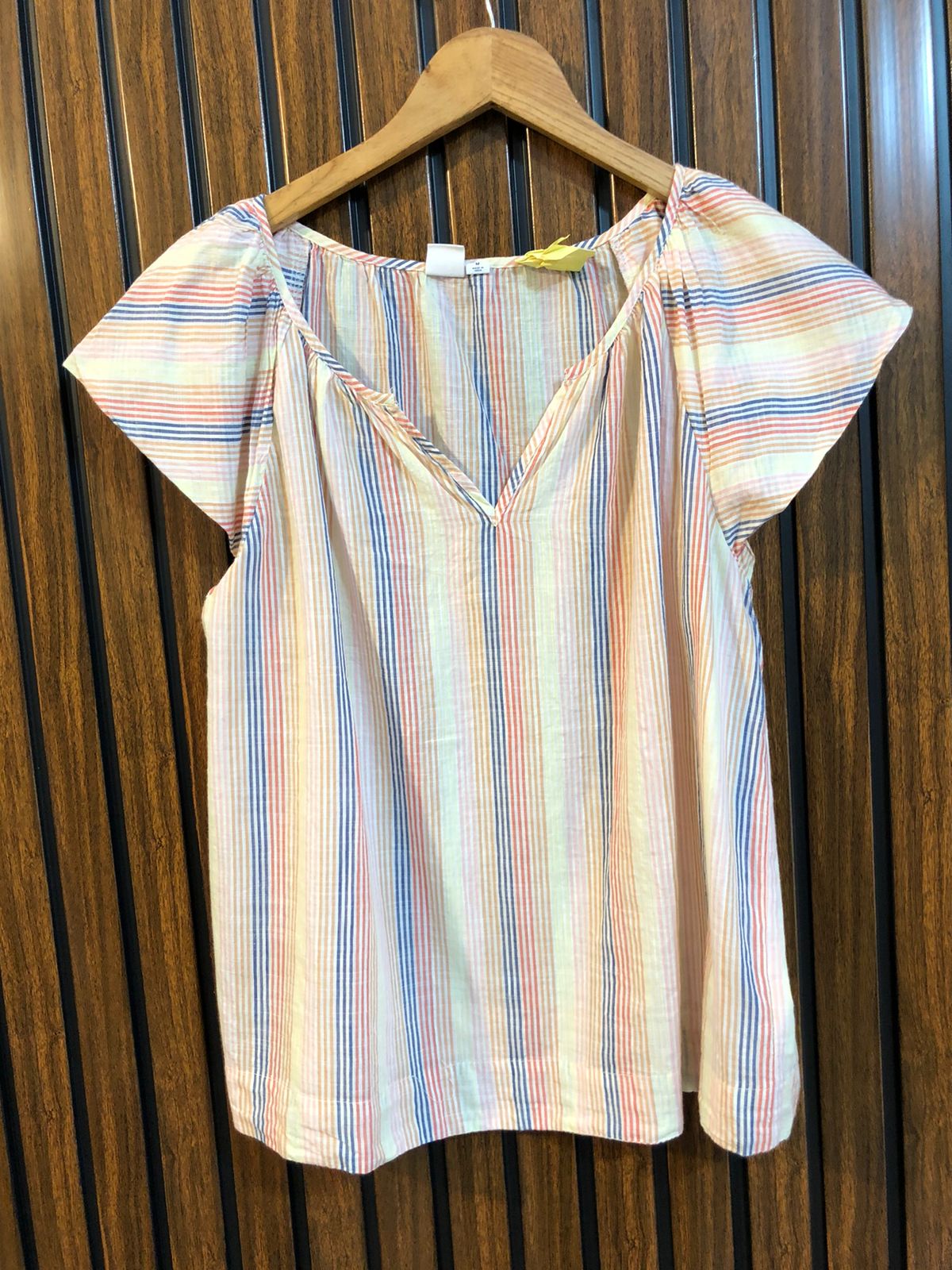 Chest 21  Lenght 23  Fabric cotton Imported Women’s Casual Half Sleeve Tops