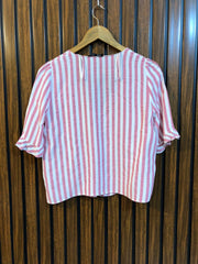 Chest 18  Lenght 20  Fabric linen Imported Western Crop Tops for Women