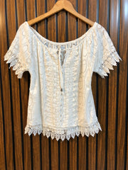 Chest 20  Lenght 22  Fabric net Imported Fashion Crop Tops