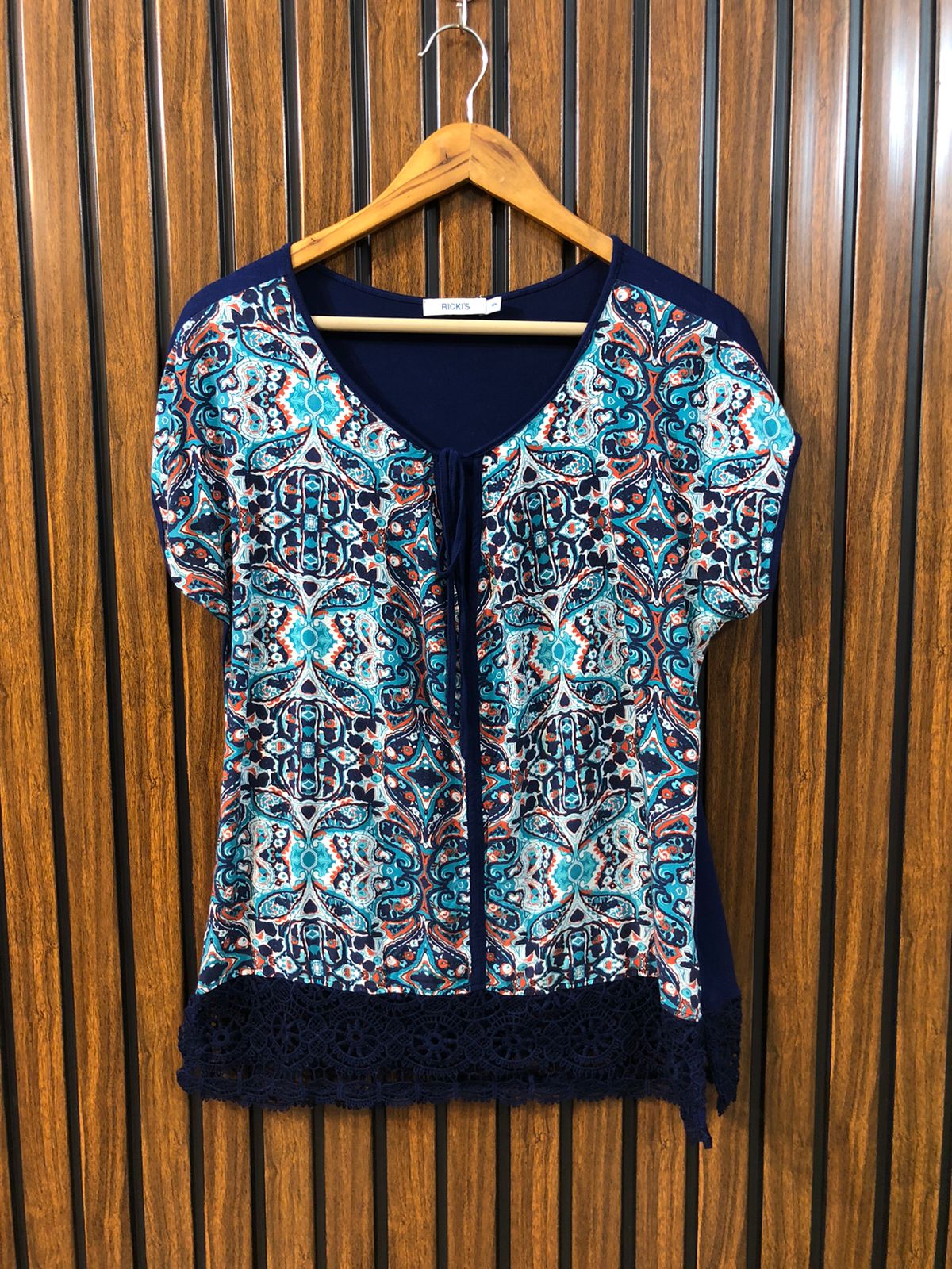 Chest 20  Lenght 25  front fabric linen  back Fabric jersey Trendy Western Half Sleeve Top For Women