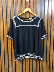 Chest 21  Lenght 23  fabric linen New Arrival Women’s Half Sleeve Top