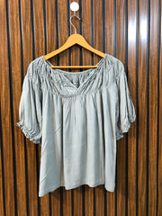 Chest 21  Lenght 23  fabric linen Smart Fit Women’s Half Sleeve Top