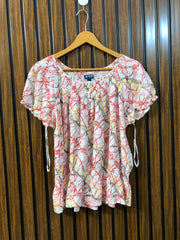 Chest 22  Lenght 22  Fabrc linen Western Branded Women’s Half Sleeve Tops