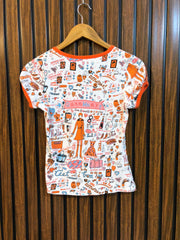Chest 16  Lenght 20 Western Outfit Women Tee Collection