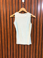 Chest 15  Lenght 22 Premium Sleeveless Tees For Women