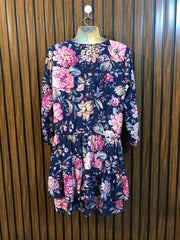 Chest 18  Length 32  Fabric Silk Stylish Women's Party Wear Mini Dress