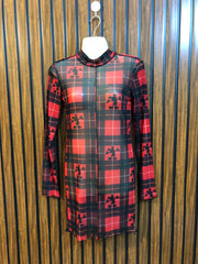 Chest 19  Length 30  Fabric Net Western Fashion Mini Dress for Women