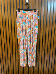 Waist 32 To 34  Length 41  Fabric cotton Silk Stylish Straight Fit Women’s Trousers