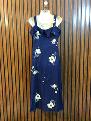 Chest 18  Length 46  Fabric Linen Western Branded Women's Long Maxi Dress