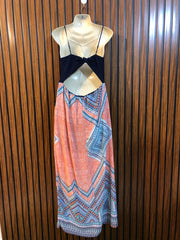 Chest 19  Length 56  Fabric Chiffon Trendy Ladies Long Maxi Dress