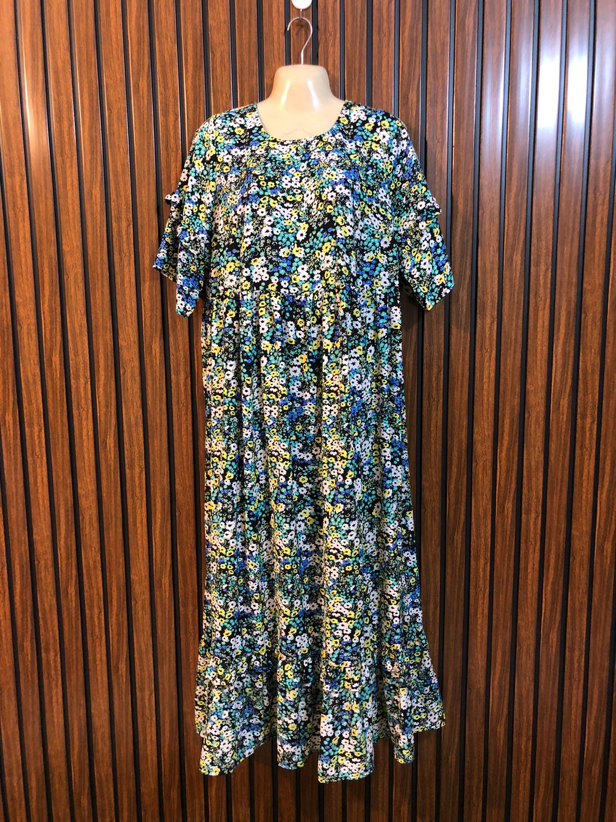 Chest 21  Length 51  Fabric chiffon Women's Everyday Long Maxi Wea
