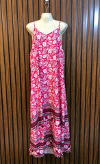 Chest 21  Length 53  Fabric silk Fashion Forward Women's Long Maxi