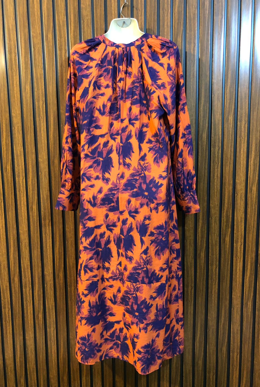Chest 20  Length 49  Fabric Silk Women's Casual Long Maxi