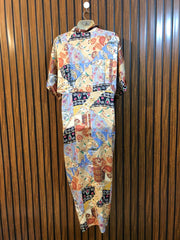 Chest 20  Length 50  Fabric Silk Women's Modern Long Maxi