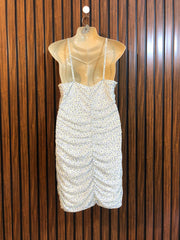 Chest 19  Length 33  Fabric Net Women's Fashion Party Wear Dress